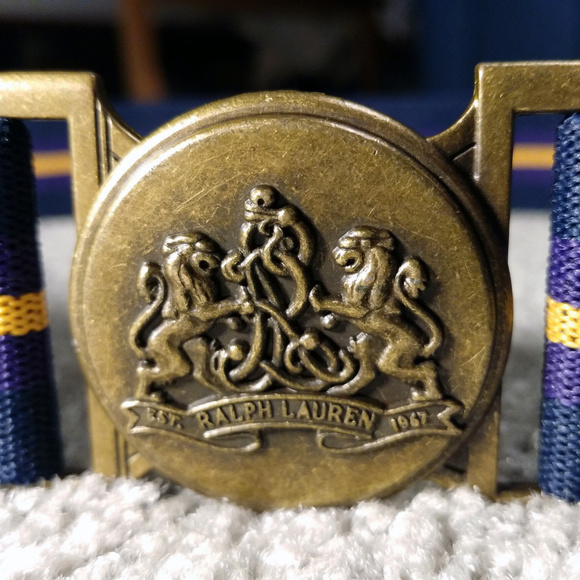 Polo Ralph Lauren Accessories - Polo Ralph Lauren Elastic Stretch Belt Lion Buckle